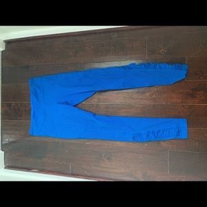 LULULEMON Blue Tights Sz 8